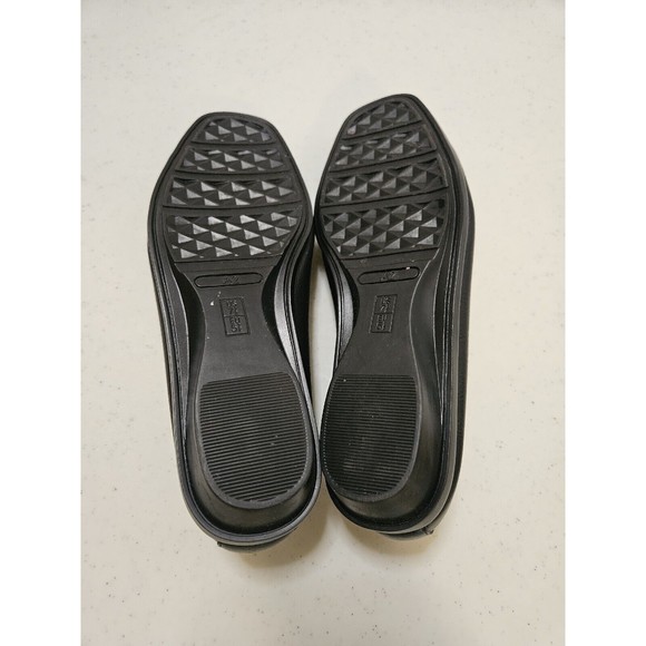 A2 By Aerosoles Shoes Womens 7.5 Stitch N Turns Loafers Black Leather Slip On - Picture 6 of 6